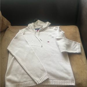 Men’s White Tommy Hilfiger knit jacket